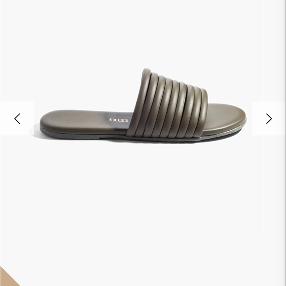 TKEES NWOT Caro Slide Sandals Olive Size 7 - Picture 2 of 11